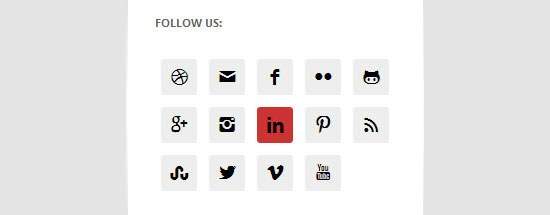 Simple Social Icons