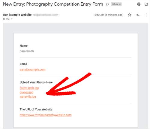 entry mail