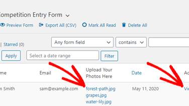 file uploads