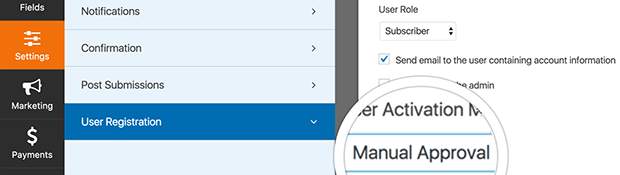 Admin Approval