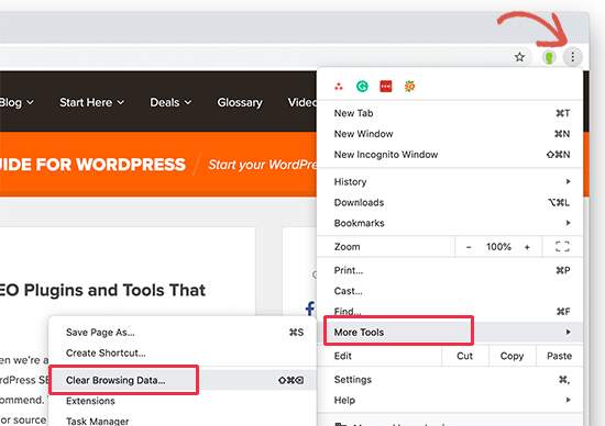 Clear cache or force browser
