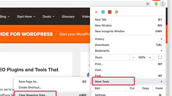 Clear cache or force browser