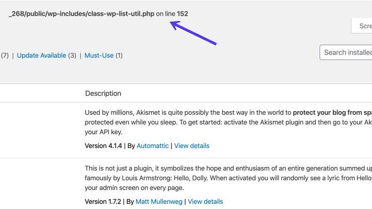 WordPress debugging