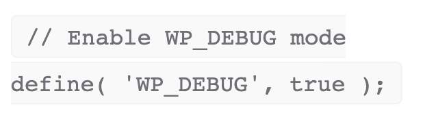 Manually enabling the debug mode