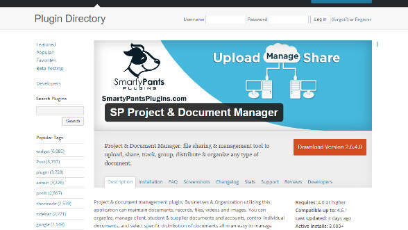 SP Client Document and Project Manager*