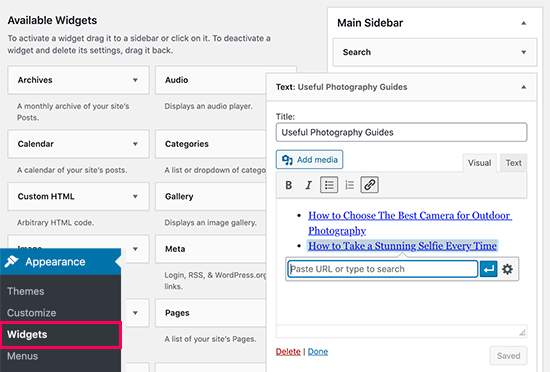 Featured posts in WP Sidebar