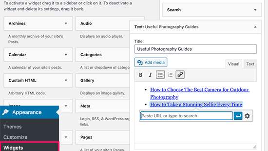 Featured posts in WP Sidebar