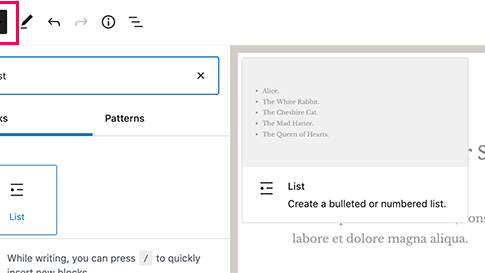 listblock