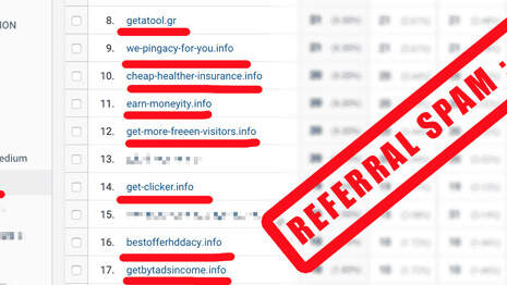 What is referrer spam?
