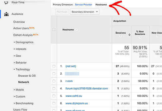 spammy referrals