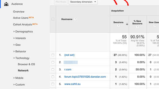 spammy referrals