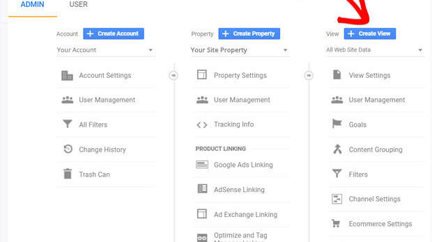 Create View button