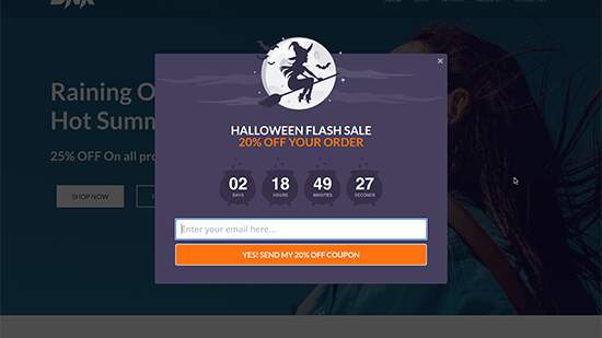 display a message for a special event
