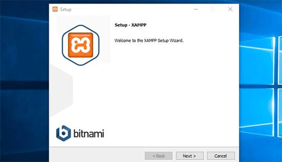 downloading XAMPP