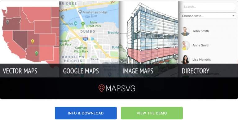 MapSVG Interactive Vector, Google & Image Maps