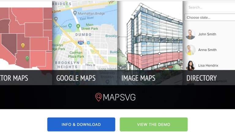 MapSVG Interactive Vector, Google & Image Maps