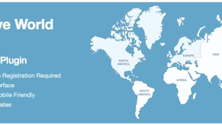Interactive world map free WordPress plugin