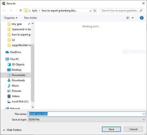 save the file to your compute