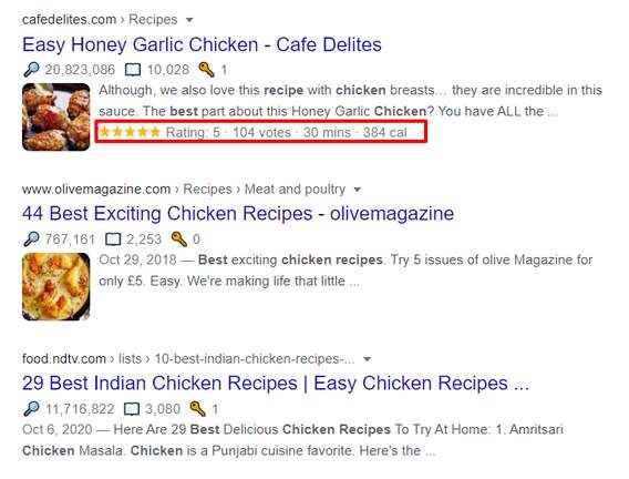 rich snippets