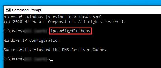 ipconfig/flushdns