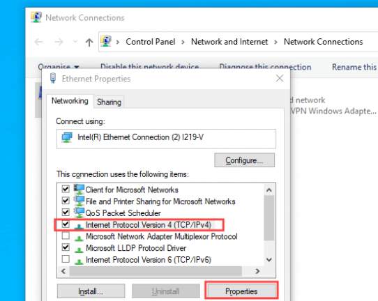 (TCP/IPv4)