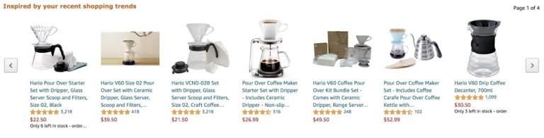 Personalised shopping experience