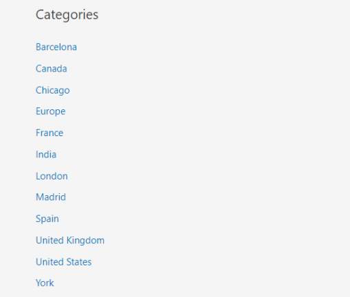 alphabetical order
