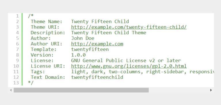 CSS code into the style sheet