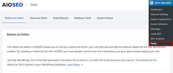 All in One SEO plugin