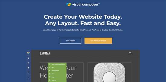 Visual Composer Website Builder