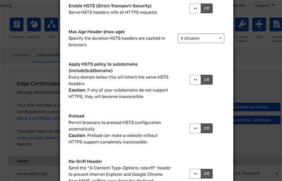 HTTP security headers