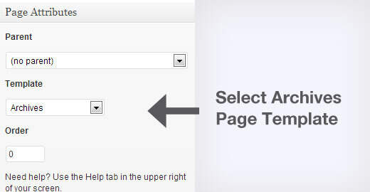 How to create a custom archive page