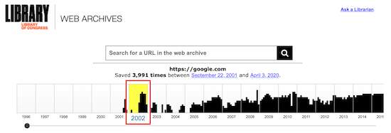 Library of Congress Web Archive 2