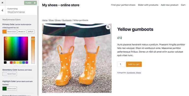 customize colors