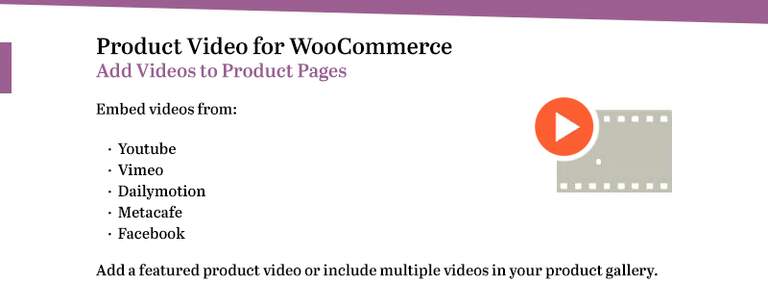 Product Video for WooCommerce