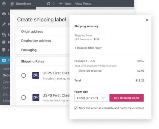 Create a shipping label
