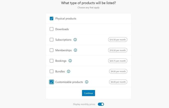 types of product