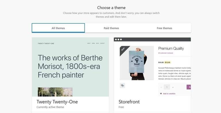 choose theme