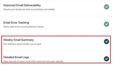 email summary