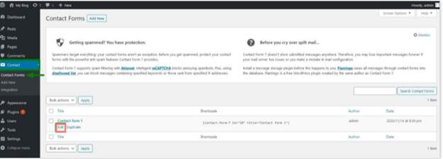 contact forms