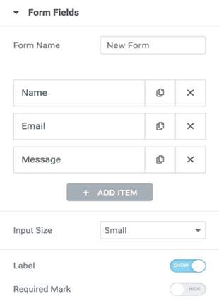 form fields