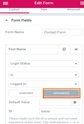 edit form
