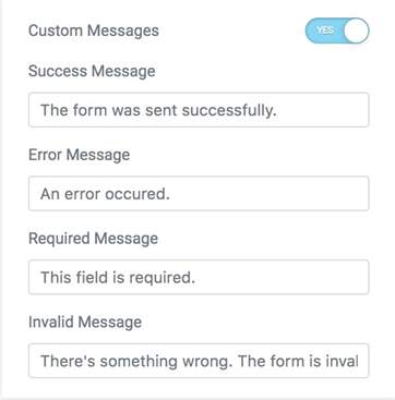 custom messages