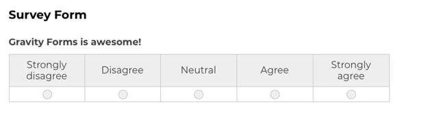 survey forms