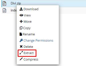 extract divi