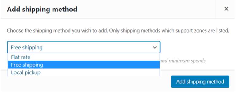 shipping method