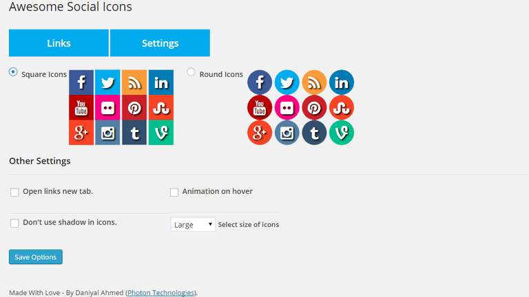 Fuse Social Floating Sideba