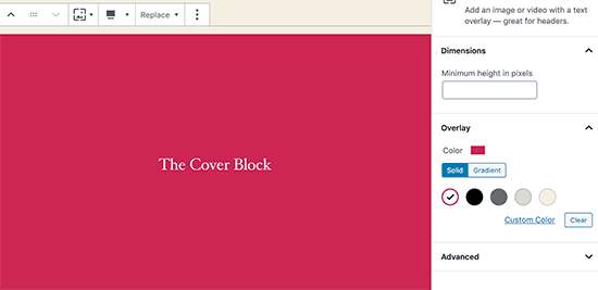 Block improvements color