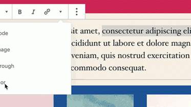 ext Color Inside Paragraph Block