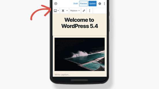 mobile toolbar